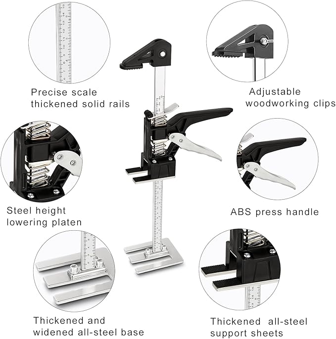 Labor Saving Arm Jack 2 Pack, 15.5 Inch Multifunctional Furniture Lifter Jacks - Image 3