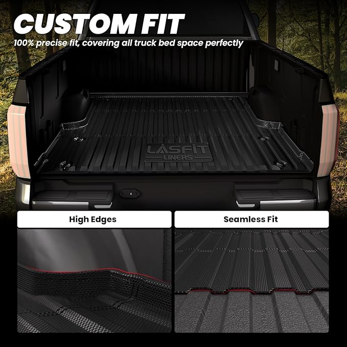 LASFIT Bed Mat for Toyota Tundra 2022-2026 5.5FT/5.5' Truck Bed, All Weather - Image 4