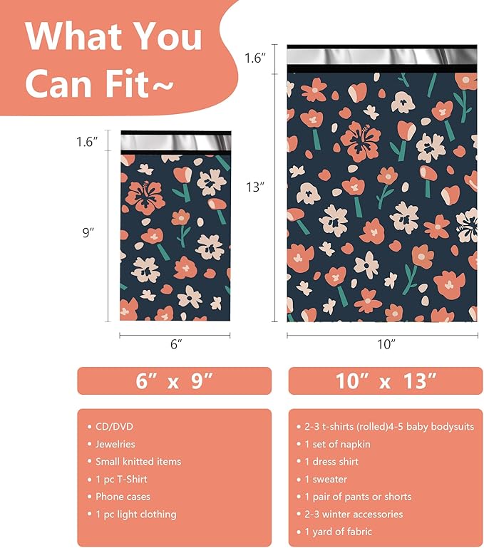 Poly Mailers 6x9 Inch 100 Pcs - Image 2