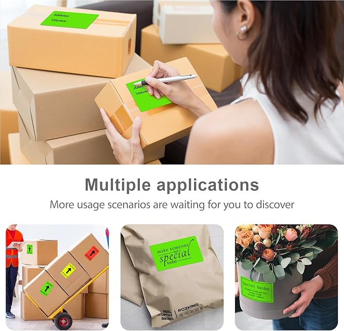 3 X 5 Inch Rectangle Sticker Moving Labels - Image 4