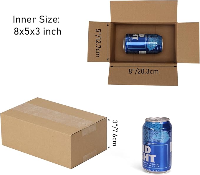 CRUGLA 40 Packs 8x5x3 Shipping Boxes - Image 2
