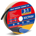 1/4" Heat Shrink Tubing, 65FT Marine Grade 3:1 Shrink Ratio Shrink tubing by BSCPAM