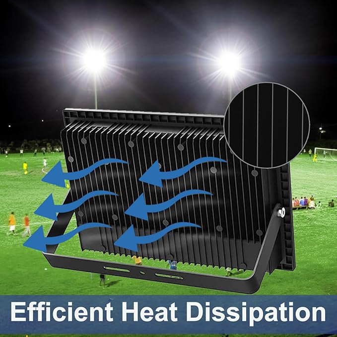 200W LED Flood Light Outdoor, 20000LM Bright Plug-in Flood Lights - Image 7