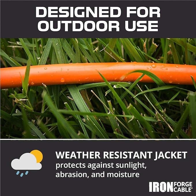 IRON FORGE CABLE 50 Ft Orange Extension Cord - Image 4