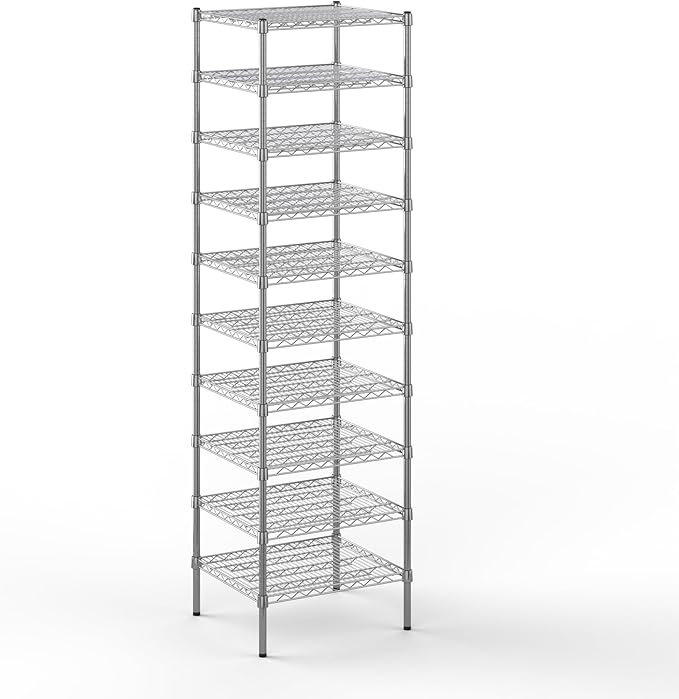 21" Deep x 24" Wide x 86" Height Wire Shelving Kit | 10-Tier | NSF Commercial by Regal+Altair