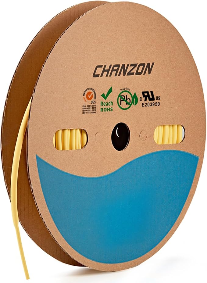 Chanzon 3:1 Ratio - 80ft Roll - Heat Shrink Tubing 3/16" - Marine Grade by Chanzon