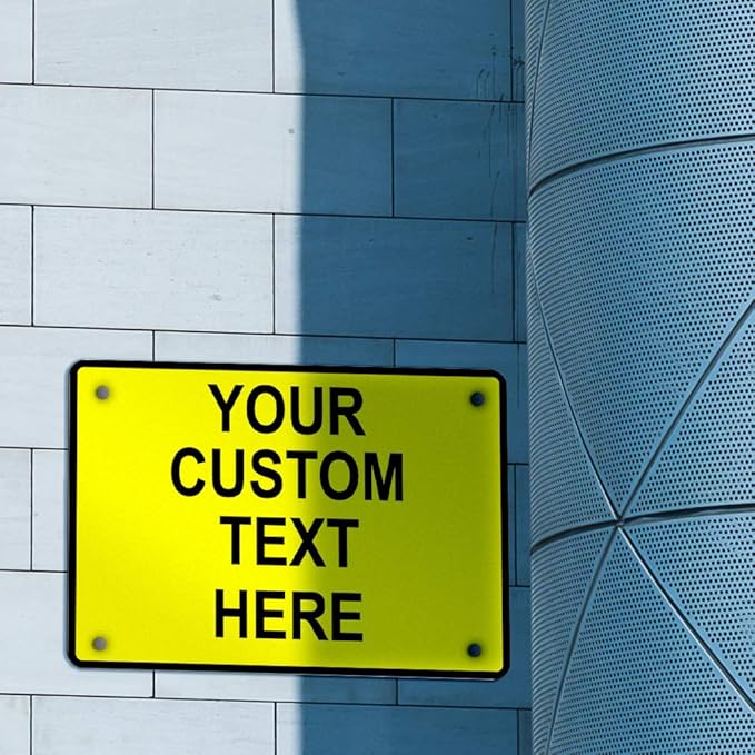 Aluminum Weatherproof Metal Sign Multiple Sizes Custom Personalized Text Here - Image 3