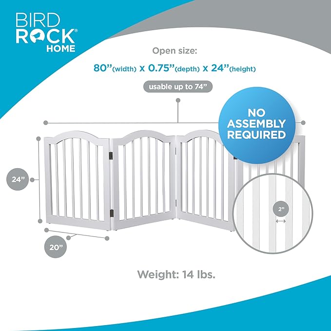 INTERNET'S BEST Arched Top Dog Gate | 4 Panel, and Porch | Portable, Extra Wide - Image 2