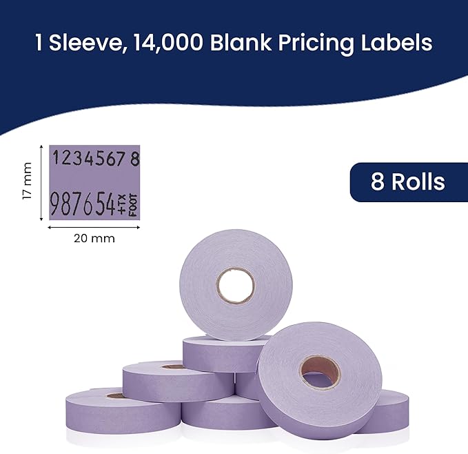 Perco Lavender Pricing Labels for Monarch 1136 - Image 3