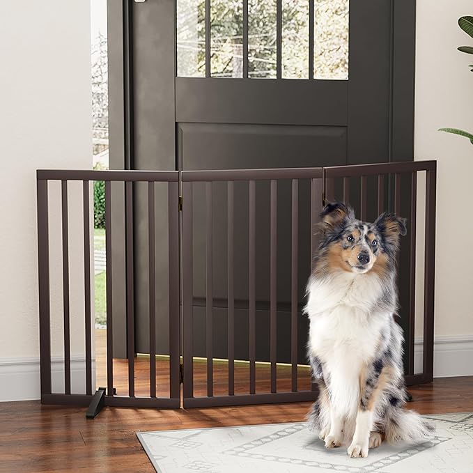 Dog Gates for Doorways, Tall Dog Gate Indoor, Foldable Pet Gates for Doorways - Image 5