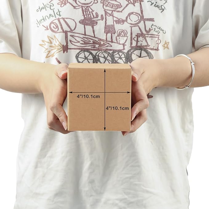 EdenseeLake 40 Pack 4x4x4 inches Shipping Boxes Small Cardboard Boxes - Image 3