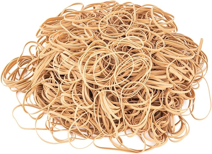Rubber Bands Size 33, Bulk Pack of 10lb Tan Rubber Bands, Made In USA - Image 5