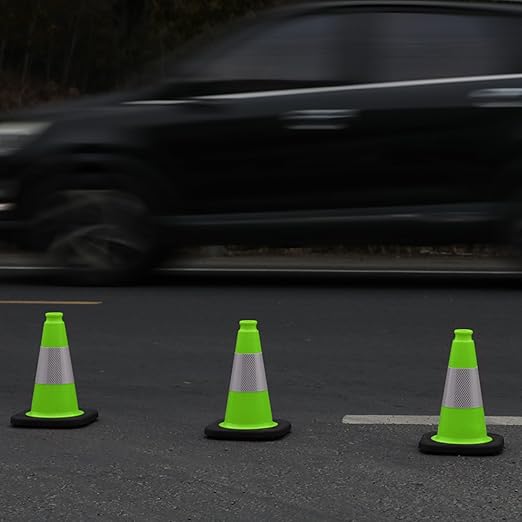 OrangeStar 12" Traffic Cones 6-Pack, Parking Lots, Construction, Indoor & - Image 4