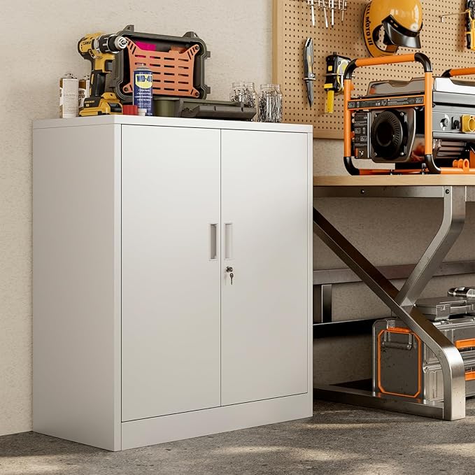 BESFUR Metal Storage Cabinet 36" H, Garage Storage Cabinet - Image 5