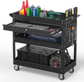 3 Tier Rolling Tool Cart on Wheels, 550 LBS Tool Cart by Cobinery