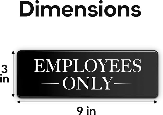 Employees Only Sign Kit For Door - Image 2