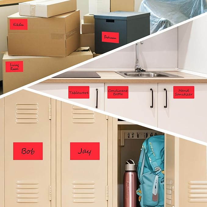 500 Pcs Rectangle Inventory Stickers Vinyl 3 × 5 Inch Moving Labels - Image 5