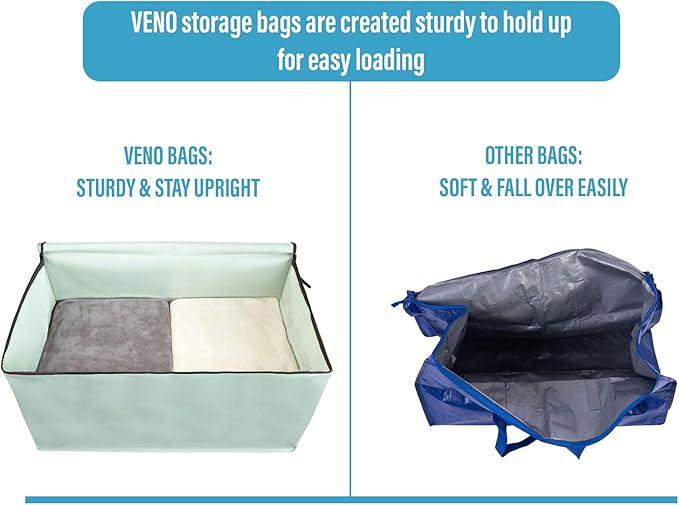 VENO 6 Pack Moving Bags and Large Christmas Decoration Storage Bins - Image 6