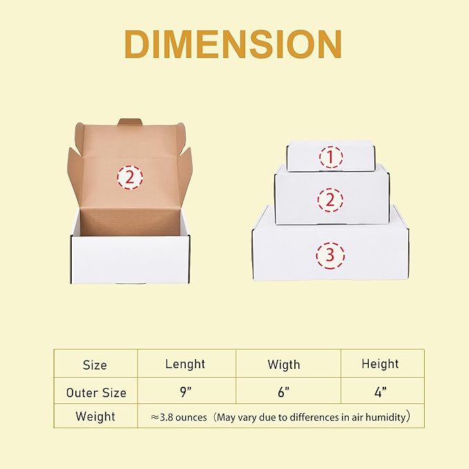 9x6x4 Inches Shipping Boxes Set of 15, Literature Mailer Box Packaging Supplies - Image 2