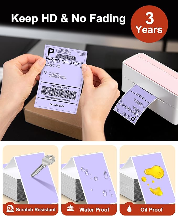 Phomemo 4x6 Thermal Labels for Shipping Label Printer - Image 2