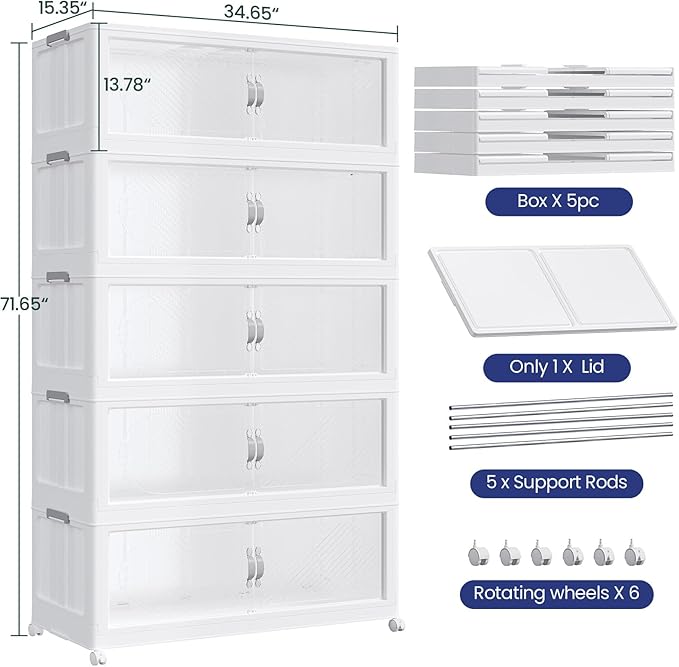 1200QT Plastic Stackable Storage Bins - Image 2