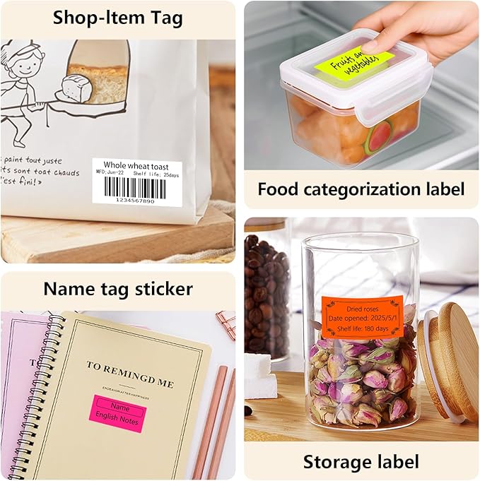 1x2 Inch Thermal Labels, Waterproof Removable Blank Stickers - Image 7
