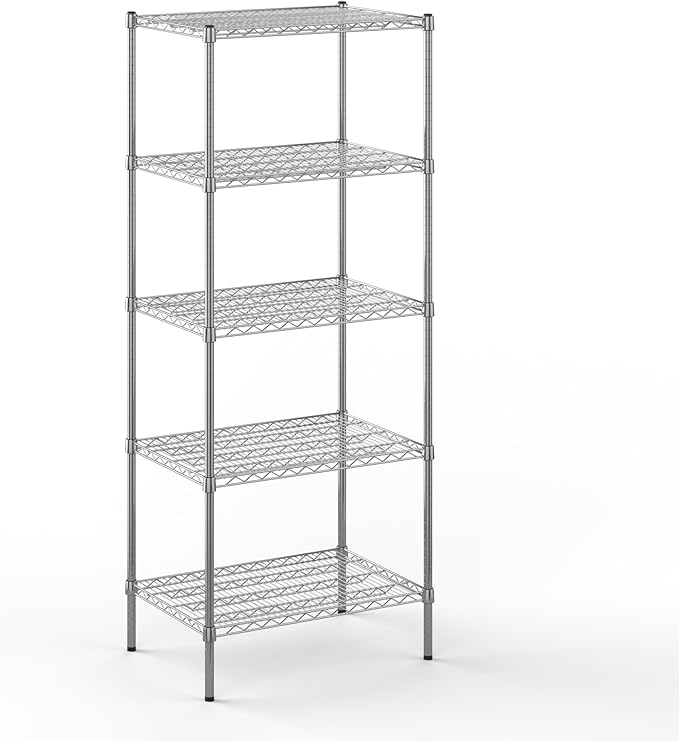 21" Deep x 30" Wide x 74" Height Wire Shelving Kit | 5-Tier | NSF Commercial by Regal+Altair