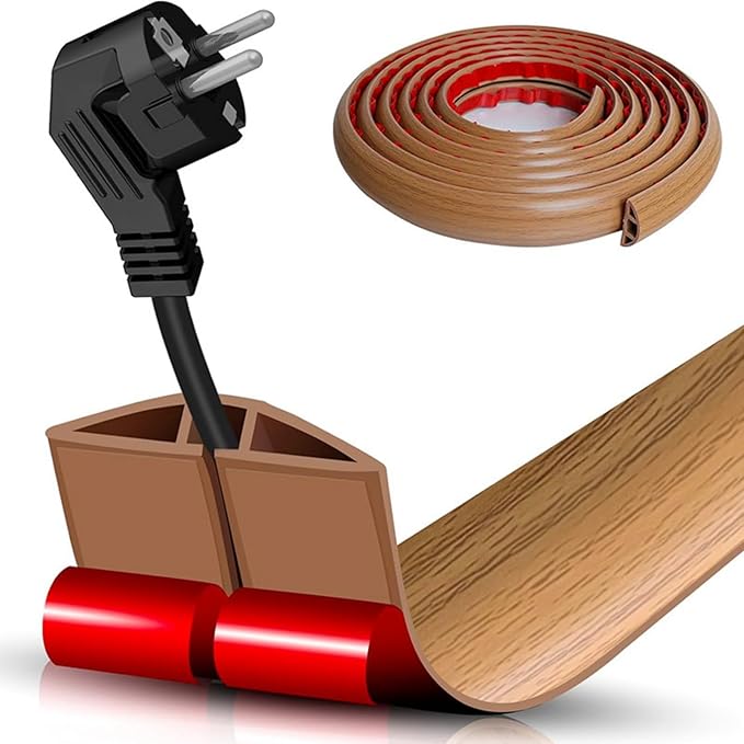 Floor Cable Cover Strips SelfAdhesive Cord Organizers by Unknown