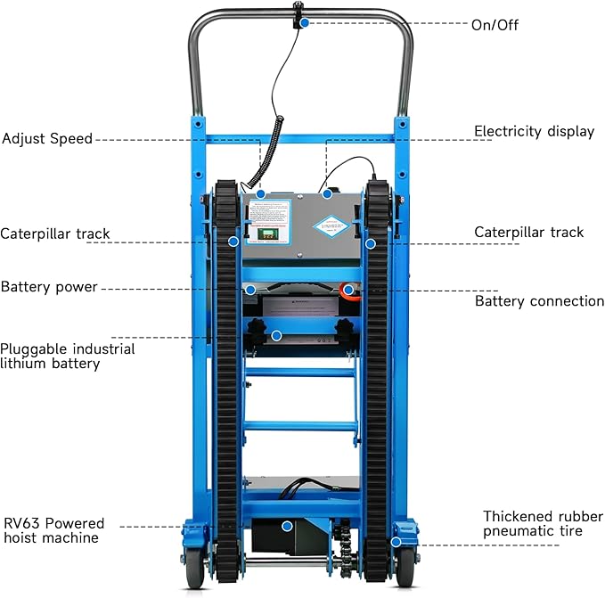 1250W Electric Stair Climbing Dolly - Image 6