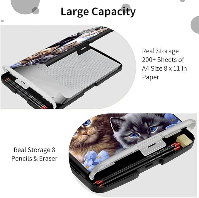 File Clipboard Storage with Pen Holder High Capacity Plastic Nursing Clipboards - Image 6