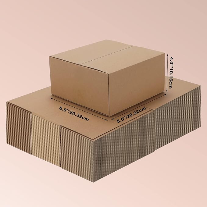 Edenseelake 40 Pack 8x8x4 inches Shipping Boxes Small Cardboard Boxes - Image 3