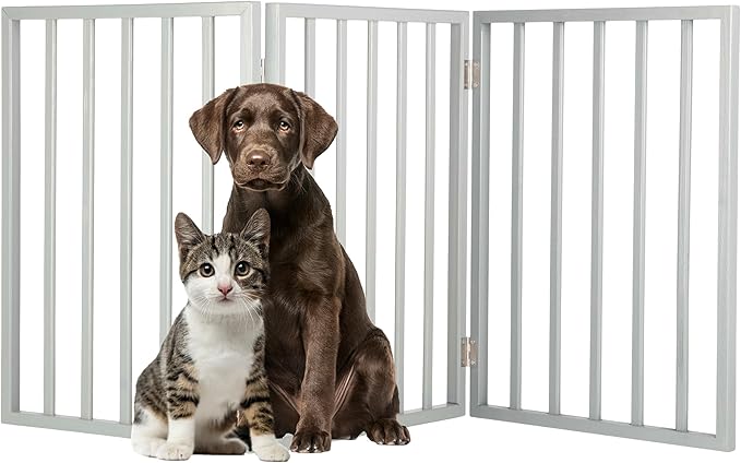 Pet Gate - 3-Panel Indoor Foldable Dog Fence by PETMAKER