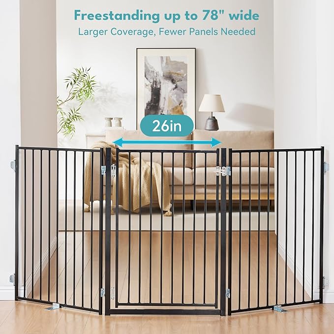 No Pawblems Free Standing Dog Gate - Image 3