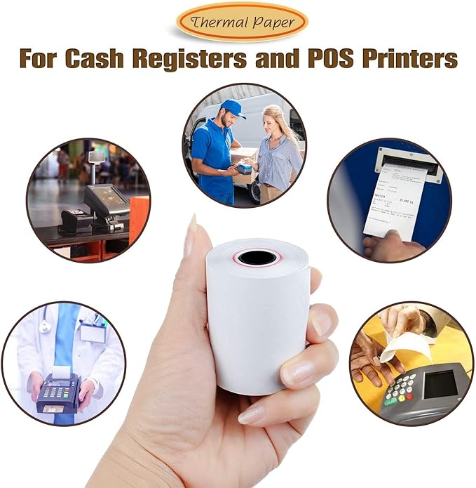 2 1/4" x 85' Thermal Paper, POS Receipt Paper - Image 8