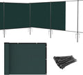Patio 6' x 121' Outdoor Privacy Screen Freestanding Temporary Fence Panels Net by Patio