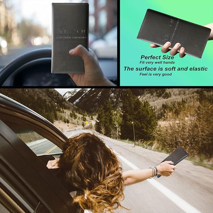 Premium Car Registration and Insurance Holder, Glove Box Organizer Makes Your - Image 5