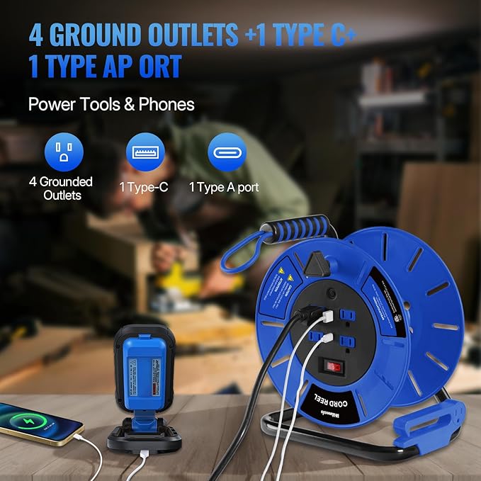 Extension Cord Storage Reel - Image 5