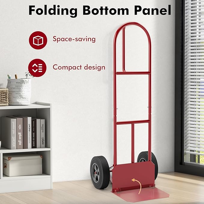 Goplus Hand Truck, P-Handle Hand Truck Dolly - Image 3