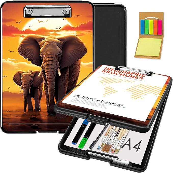 Clipboard with Storage, Office Supplies Nursing Clipboards Folder with Pen by CAPAUNVDA