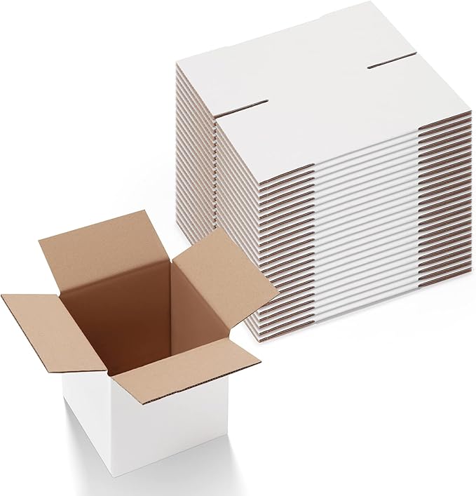 Calenzana 6x6x6 Inches Shipping Boxes Set of 25 by Calenzana