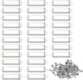 PATIKIL 60x17mm Metal Label Holders by PATIKIL
