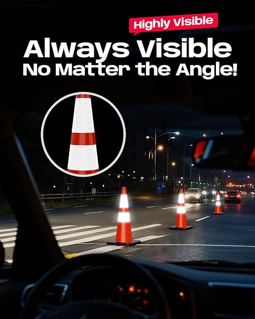 BATTIFE 28 Inch Traffic Cones - Image 2