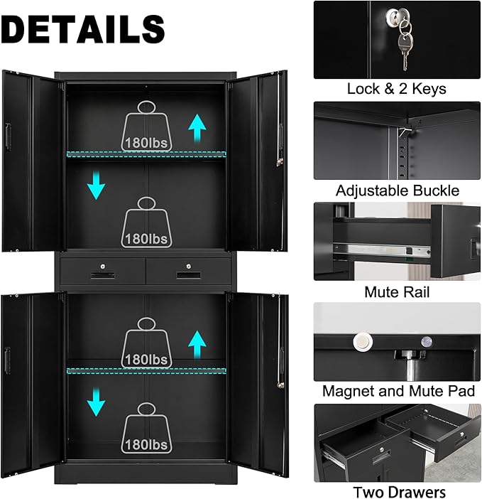 Metal Storage Cabinet, Steel Cabinets - Image 4