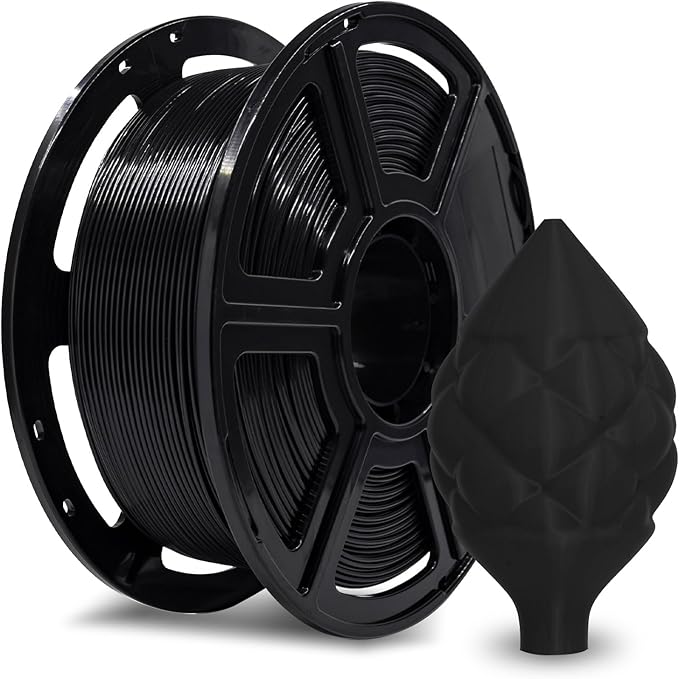 FLASHFORGE ABS Pro Filament 1.75mm Black, 3D Printer Filament 1kg by FLASHFORGE