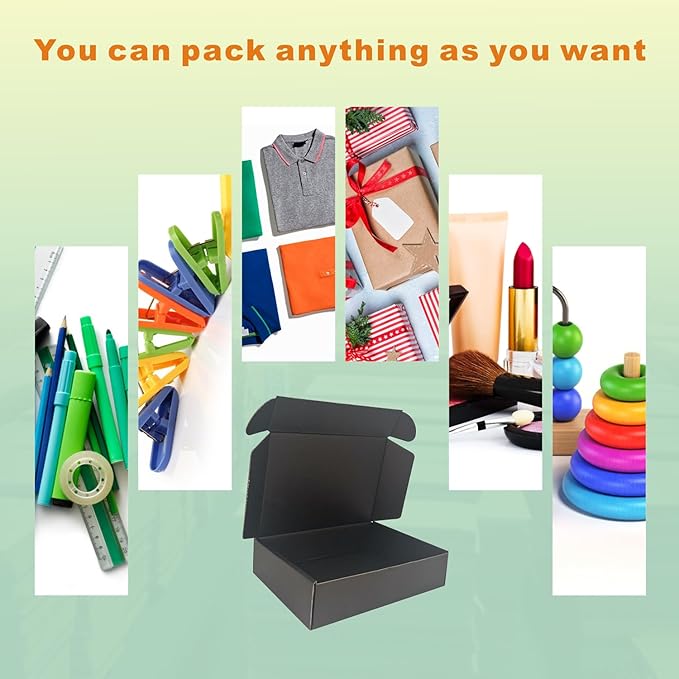 9x6x2'' Small Shipping Boxes 25 Pack, Corrugated Cardboard Mailers - Image 6