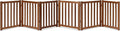 LZRS 6-Panel Extra-Wide Freestanding Wooden Dog Gate Indoor – 24”High Foldable by LZRSPET