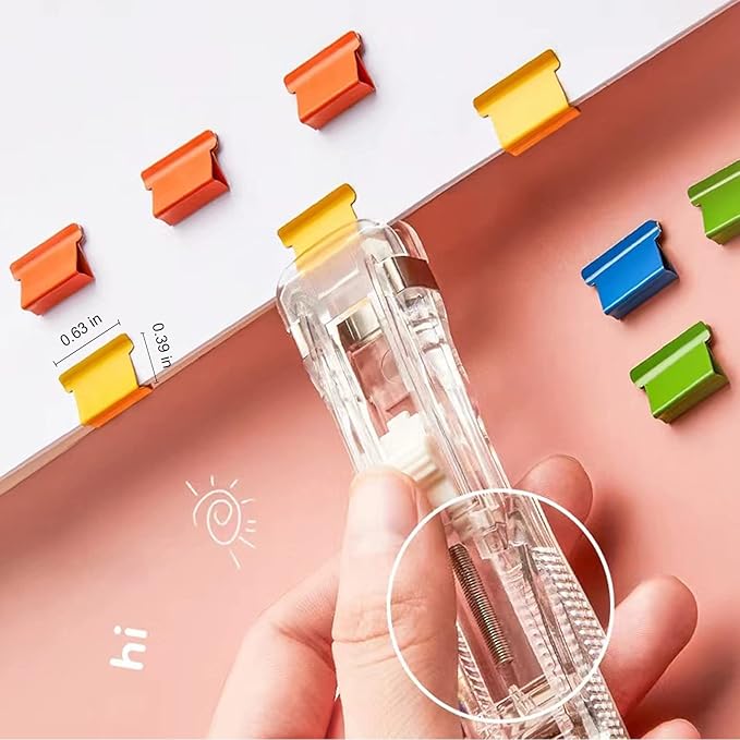 100PCS Colorful Binder Clips, Work - Image 2