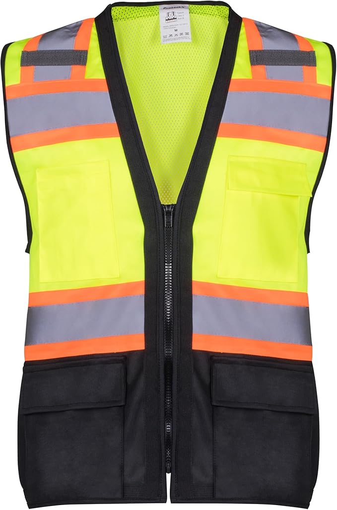 ProtectX 6 Pockets High Visibility Safety Vest by ProtectX