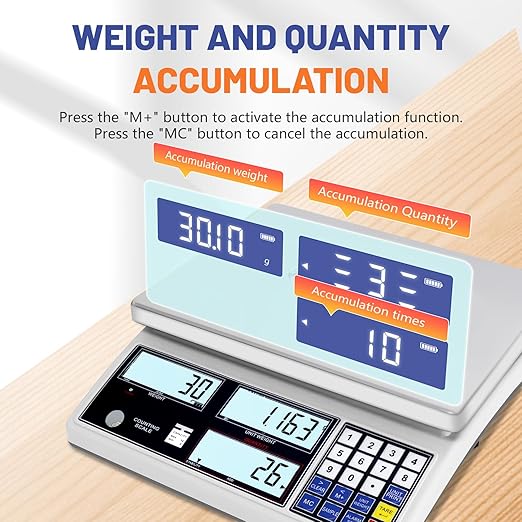 Industrial Counting Scale for Small Part, Coin Scale Built-in Battery, Digital - Image 5