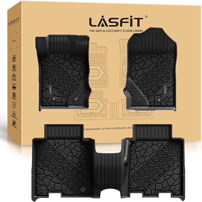 LASFIT Floor Mats for Ford Bronco 4-Door 2025 2024 2023 2022 2021 TPE All by LASFIT